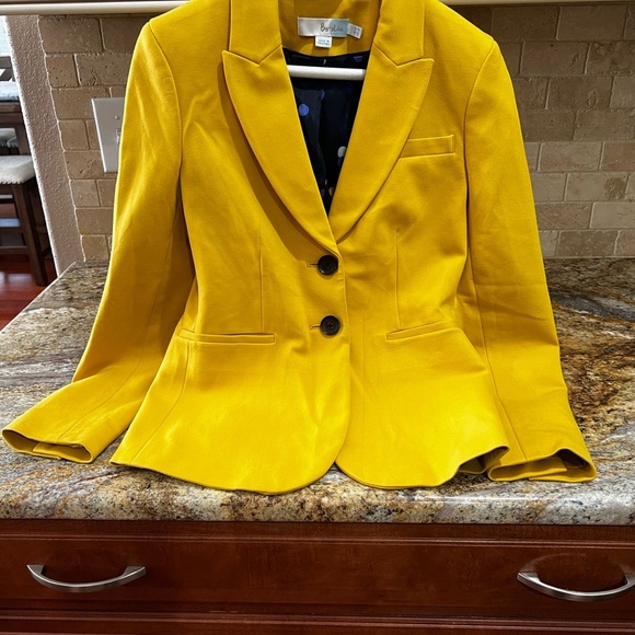 Boden Mustard Yellow Women's Blazer - Picture 2 of 8
